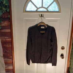 Weatherproof Charcoal V-Neck Sweater